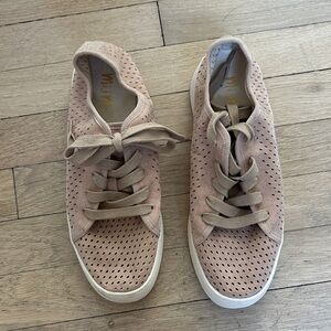 Women's Pink/Nude Perforated Sneakers
